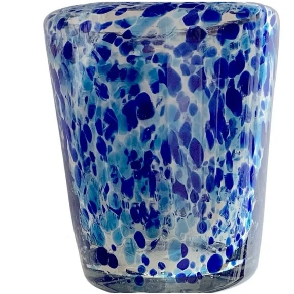 Blue Speckled Glass Art Piece - Picture 12 of 13